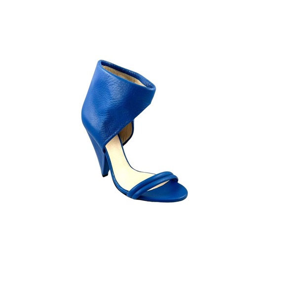 IRO NIB $690 Saika Electric Blue Leather Cone Heels Cut out Booties Sz 36/US 6 - Picture 3 of 16
